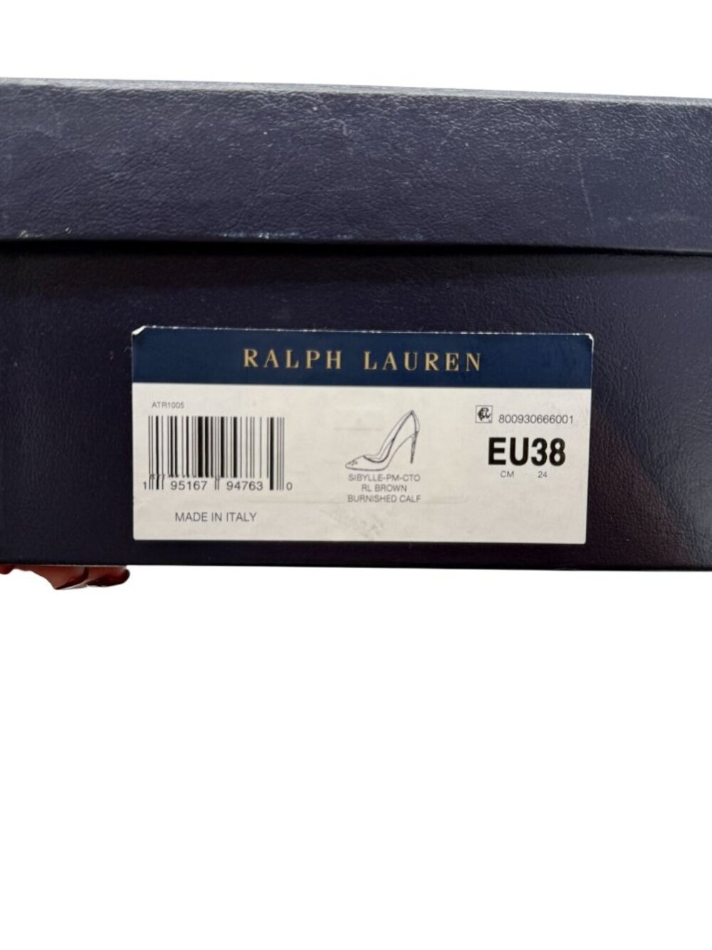 Ralph Lauren Purple Label Brown Leather Pump Sibylle NWB - Size 8 - Picture 6 of 8